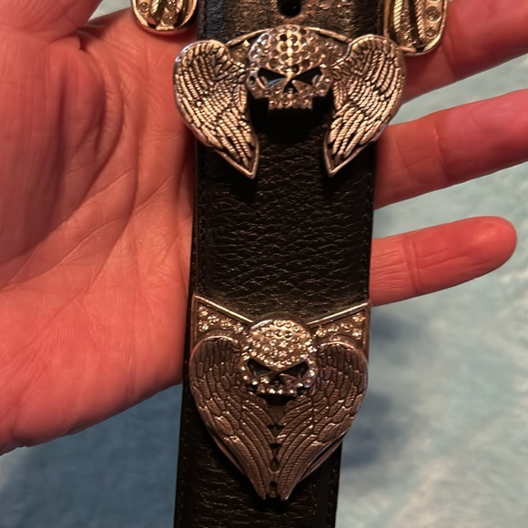 Harley Davidson women’s skull and wings belt Large - Picture 4 of 5